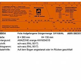 Folie Aufgefang. Dsngermenge ( (Me654) Amazone