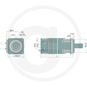 Orbitmotor Tk0315K4640Aaab (25704424) Granit