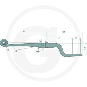 Lenkerfeder P.f. Bpw (28801021) Granit