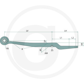 Lenkerfeder P.f. Bpw (28801022) Granit