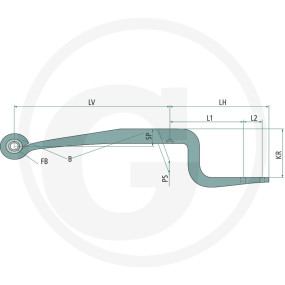 Lenkerfeder P.f. Bpw (28801023) Granit