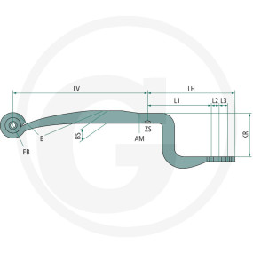 Lenkerfeder P.f. Bpw (28801025) Granit