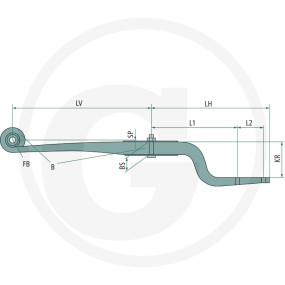 Lenkerfeder P.f. Bpw (28801028) Granit