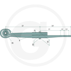 Lenkerfeder 2 Lagen Pf.bpw05.0 (28820034) Granit