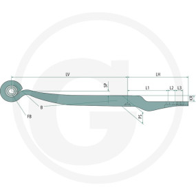 Lenkerfeder 1 Lage Pf.bpw05.08 (28820041) Granit