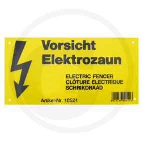 Warnschild Vorsicht Elektrozau (58058038) Granit