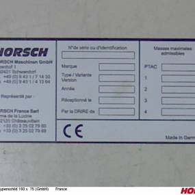 Typenschild 160 X  75 (Gmbh) (00380884) Horsch