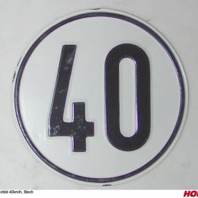 Schild 40Km/H (Aluminium) (00380961) Horsch