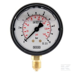 Manometer D63 0-10Bar +