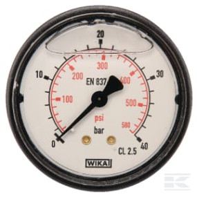 Manometer D63 0-40Bar +