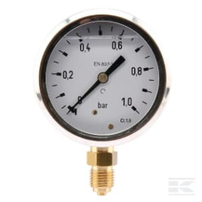 Manometer D63 0-1Bar +