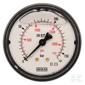 Manometer D63 0-160Bar +