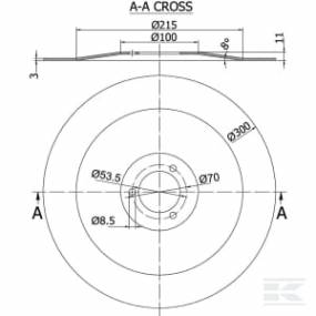 Scheibe 300X3,0Mm (951498N)  Kramp