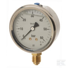 Manometer Ï63 0-60Bar +