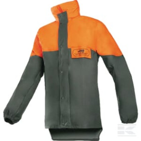 Regenjacke Khaki/Orange L (1Sj3L) Kramp