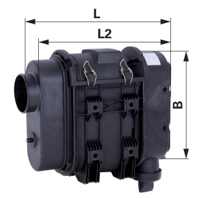 Luftfilter Kunststoff, Länge 4 (00105941) Prillinger