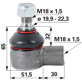 Kugelgelenk M18X1,5 (00110009) Prillinger