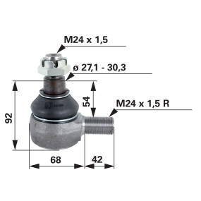 Kugelgelenk M24X1,5 (00110099) Prillinger