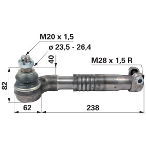 Kugelgelenk M28X1,5 Innengewin (00110212) Prillinger