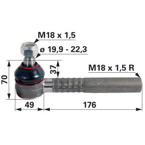 Kugelgelenk M18X1,5 Innengewin (00110355) Prillinger