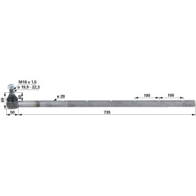 Kugelgelenk Dm 28 Mm Zu Deutz (00110871) Prillinger