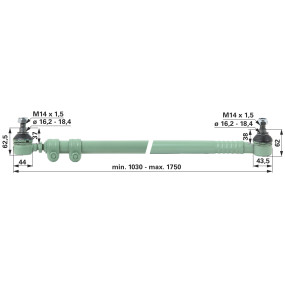 Spurstange Länge 1030 Mm (00110880) Prillinger