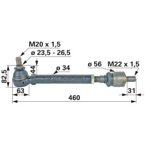 Axialgelenk mit Spurstange (00110934) Prillinger