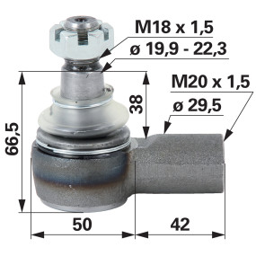 Kugelgelenk M20X1,5 Mm Innenge (00111507) Prillinger