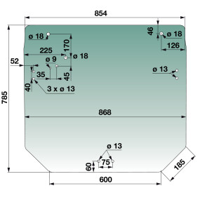 Heckscheibe Zu John Deere (00114224) Prillinger