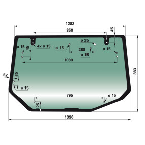 Heckscheibe Anstelle Von Valtr (00114766) Prillinger