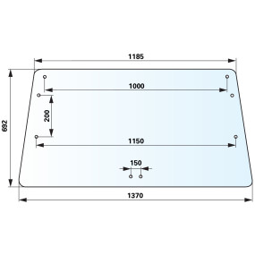 Heckscheibe Farbe Klar Anstell (00115051) Prillinger