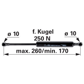 Gasdruckfeder für Tür Zu John (00115202) Prillinger