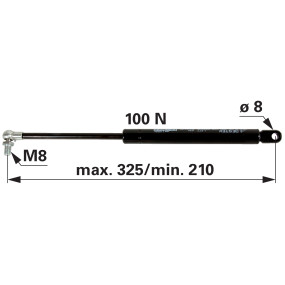 Gasdruckfeder für Dachluke Län (00115564) Prillinger