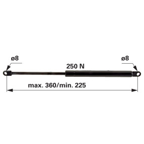 Gasdruckfeder Zu Mauser Länge (00115594) Prillinger