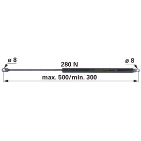 Gasdruckfeder Zu Mauser Länge (00115596) Prillinger