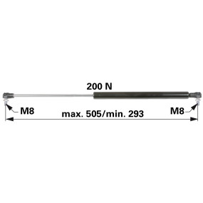 Gasdruckfeder für Heckscheibe (00115653) Prillinger