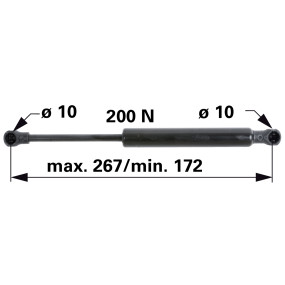 Gasdruckfeder für Tür Zu Mf (00115687) Prillinger