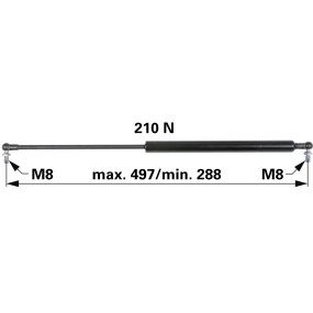 Gasdruckfeder für Front- Und H (00115690) Prillinger