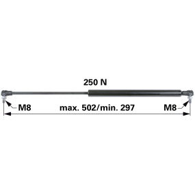 Gasdruckfeder für Heckscheibe (00115702) Prillinger