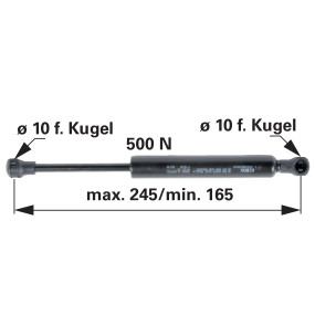 Gasdruckfeder für Tür Zu Same (00115851) Prillinger