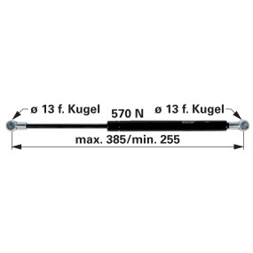 Gasdruckfeder für Tür Zu Same (00115856) Prillinger