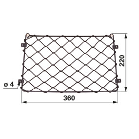 Rückwandnetz Komplett 360X220M (00118741) Prillinger