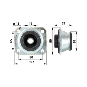 Kabinenlager  Zu Fendt (00118950) Prillinger