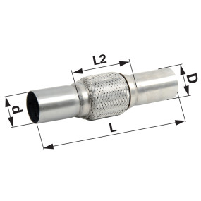 Flexrohr mit Anschlussrohr Idm (00125001) Prillinger