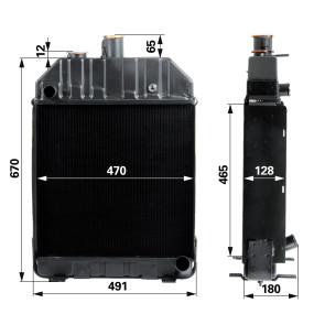 Kühler für Steyr 8080 (00129117) Prillinger