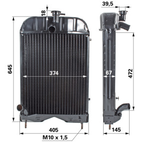 Kühler Anstelle Von Mf 1660499 (00129700) Prillinger