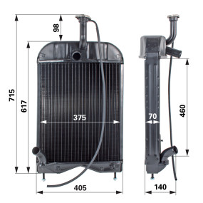 Kühler Anstelle Von Mf 1680547 (00129702) Prillinger