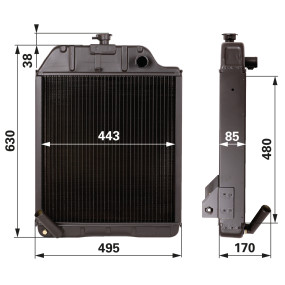 Kühler Anstelle Von Mf 3700447 (00129705) Prillinger