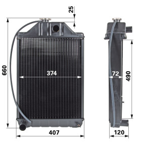 Kühler Anstelle Von Mf  885580 (00129714) Prillinger