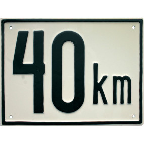 Beschränkungstafel 40 Km/H (00130966) Prillinger